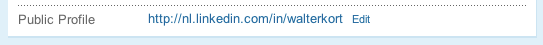 URL Walter Kort Public Profile Linkedin Leer naar jezelf verwijzen met Vanity URLs